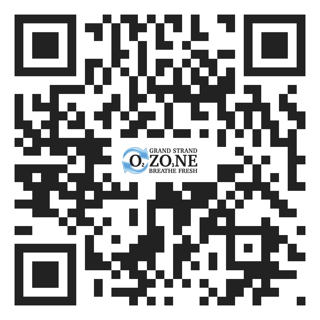 Scan QR code to contact Grand Strand Ozone